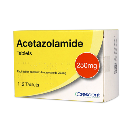 Crescent Pharma Acetazolamide 250mg Tablets