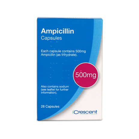 Crescent Pharma Ampicillin 500mg Capsules