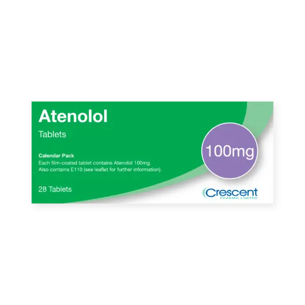 Atenolol 100mg Tablets, Crescent Pharmaceuticals, Crescent Pharma, Crescent Medical UK, Crescent Manufacturing, Crescent R&D, Thorpe Laboratoires, Andover Warehouse, Barnsley Warehouse, M&A Pharma, M&A Pharmachem, Archimedis, Uk Generic Medicine, Uk Pharmaceuticals