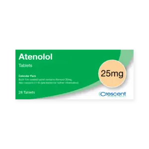 Atenolol 25mg Tablets, Crescent Pharmaceuticals, Crescent Pharma, Crescent Medical UK, Crescent Manufacturing, Crescent R&D, Thorpe Laboratoires, Andover Warehouse, Barnsley Warehouse, M&A Pharma, M&A Pharmachem, Archimedis, Uk Generic Medicine, Uk Pharmaceuticals