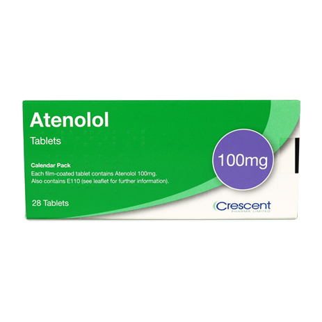 Crescent Pharma Atenolol 100mg Tablets