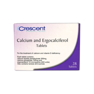 Crescent Pharma Calcium and Ergocalciferol Tablets