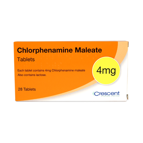 Crescent Pharma Chlorphenamine 4mg Tablets
