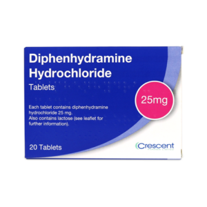 Crescent Pharma Diphenhydramine 25mg Tablets