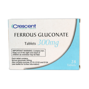 Crescent Pharma Ferrous Gluconate 300mg Tablets
