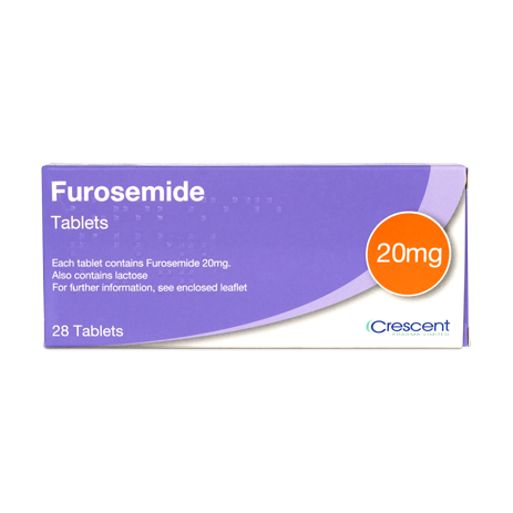 Crescent Pharma Furosemide 20mg Tablets