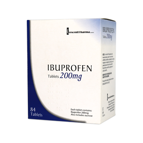 Crescent Pharma Ibuprofen 200mg Tablets