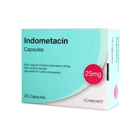 Crescent Pharma Indometacin 25mg Capsules