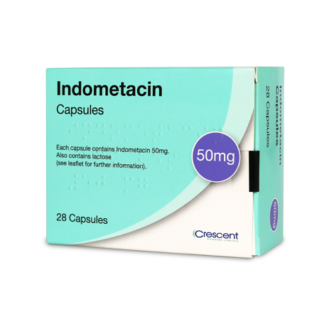 Crescent Pharma Indometacin 50mg Capsules