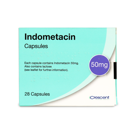 Crescent Pharma Indometacin 50mg Capsules