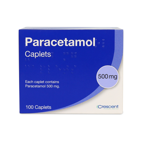Paracetamol 500mg Caplets (POM) | Crescent Pharma