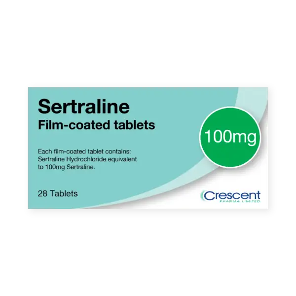 Sertraline 100mg Film-coated Tablets, Crescent Pharmaceuticals, Crescent Pharma, Crescent Medical UK, Crescent Manufacturing, Crescent R&D, Thorpe Laboratoires, Andover Warehouse, Barnsley Warehouse, M&A Pharma, M&A Pharmachem, Archimedis, Uk Generic Medicine, Uk Pharmaceuticals