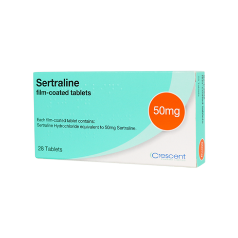 Crescent Pharma Sertraline 50mg Film-coated Tablets
