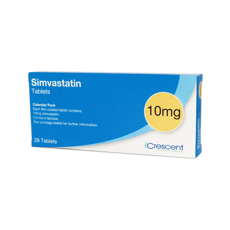 Crescent Pharma Simvastatin 10mg Tablets