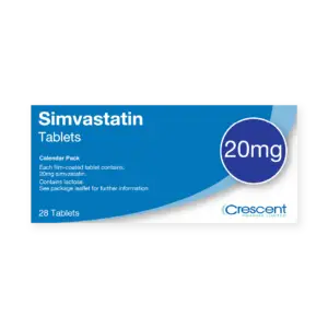Simvastatin 20mg Tablets, Crescent Pharmaceuticals, Crescent Pharma, Crescent Medical UK, Crescent Manufacturing, Crescent R&D, Thorpe Laboratoires, Andover Warehouse, Barnsley Warehouse, M&A Pharma, M&A Pharmachem, Archimedis, Uk Generic Medicine, Uk Pharmaceuticals