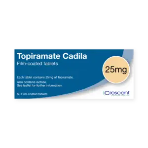 Topiramate 25mg Film-coated Tablets, Crescent Pharmaceuticals, Crescent Pharma, Crescent Medical UK, Crescent Manufacturing, Crescent R&D, Thorpe Laboratoires, Andover Warehouse, Barnsley Warehouse, M&A Pharma, M&A Pharmachem, Archimedis, Uk Generic Medicine, Uk Pharmaceuticals