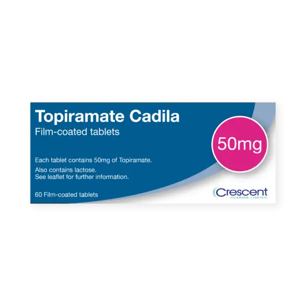 Topiramate 50mg Film-coated Tablets, Crescent Pharmaceuticals, Crescent Pharma, Crescent Medical UK, Crescent Manufacturing, Crescent R&D, Thorpe Laboratoires, Andover Warehouse, Barnsley Warehouse, M&A Pharma, M&A Pharmachem, Archimedis, Uk Generic Medicine, Uk Pharmaceuticals