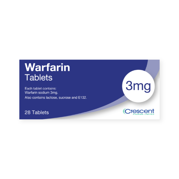 Warfarin 3mg Tablets, Crescent Pharmaceuticals, Crescent Pharma, Crescent Medical UK, Crescent Manufacturing, Crescent R&D, Thorpe Laboratoires, Andover Warehouse, Barnsley Warehouse, M&A Pharma, M&A Pharmachem, Archimedis, Uk Generic Medicine, Uk Pharmaceuticals