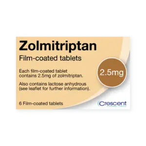 Zolmitriptan 2.5mg Film-coated Tablets, Crescent Pharmaceuticals, Crescent Pharma, Crescent Medical UK, Crescent Manufacturing, Crescent R&D, Thorpe Laboratoires, Andover Warehouse, Barnsley Warehouse, M&A Pharma, M&A Pharmachem, Archimedis, Uk Generic Medicine, Uk Pharmaceuticals
