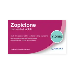 Zopiclone 7.5mg Film-coated Tablets, Crescent Pharmaceuticals, Crescent Pharma, Crescent Medical UK, Crescent Manufacturing, Crescent R&D, Thorpe Laboratoires, Andover Warehouse, Barnsley Warehouse, M&A Pharma, M&A Pharmachem, Archimedis, Uk Generic Medicine, Uk Pharmaceuticals