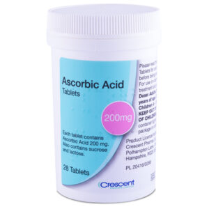 Crescent Pharma Ascorbic Acid 200mg Tablets