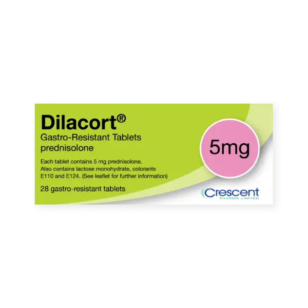 Dilacort 5mg Gastro-Resistant Tablets, Crescent Pharmaceuticals, Crescent Pharma, Crescent Medical UK, Crescent Manufacturing, Crescent R&D, Thorpe Laboratoires, Andover Warehouse, Barnsley Warehouse, M&A Pharma, M&A Pharmachem, Archimedis, Uk Generic Medicine, Uk Pharmaceuticals