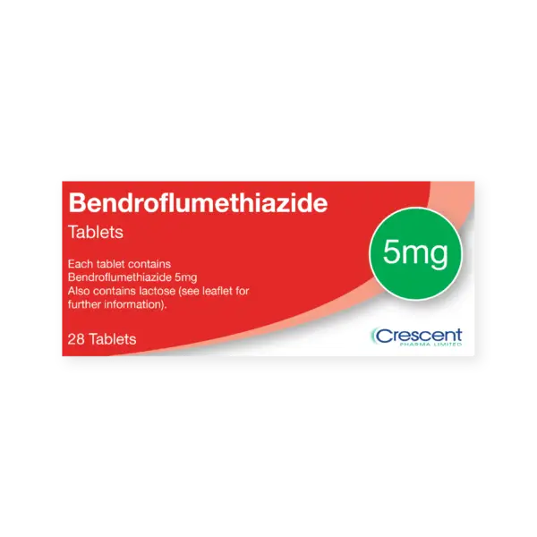 Bendroflumethiazide 5mg Tablets, Crescent Pharmaceuticals, Crescent Pharma, Crescent Medical UK, Crescent Manufacturing, Crescent R&D, Thorpe Laboratoires, Andover Warehouse, Barnsley Warehouse, M&A Pharma, M&A Pharmachem, Archimedis, Uk Generic Medicine, Uk Pharmaceuticals