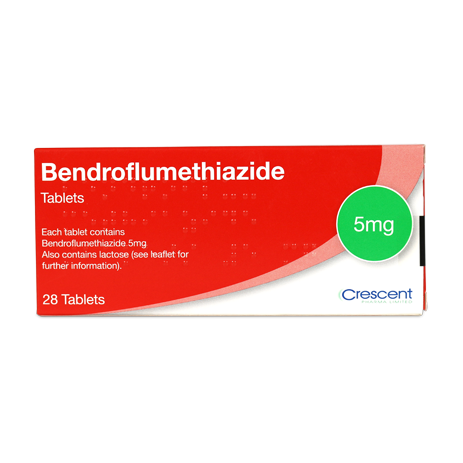 Crescent Pharma Bendroflumethiazide 5mg Tablets