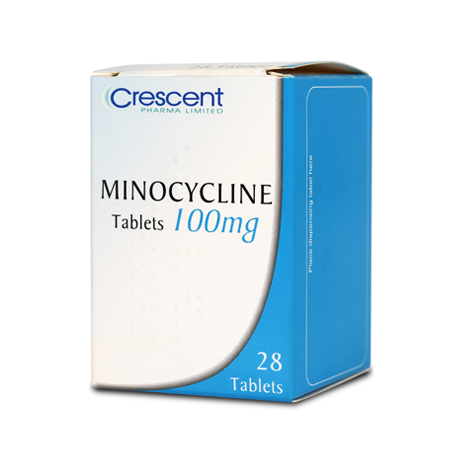 Crescent Pharma Minocycline 100mg Tablets