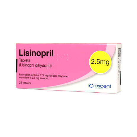 Crescent Pharma Lisinopril 2.5mg Tablets