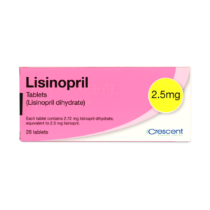 Crescent Pharma Lisinopril 2.5mg Tablets