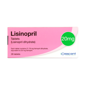 Crescent Pharma Lisinopril 20mg Tablets