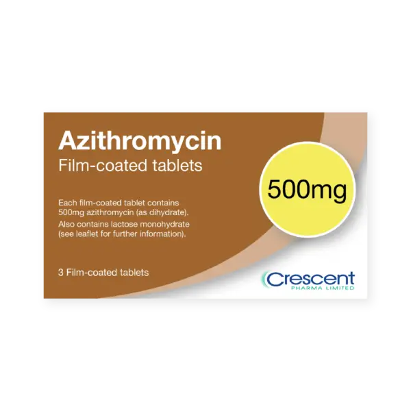 Azithromycin 500mg Tablets, Crescent Pharmaceuticals, Crescent Pharma, Crescent Medical UK, Crescent Manufacturing, Crescent R&D, Thorpe Laboratoires, Andover Warehouse, Barnsley Warehouse, M&A Pharma, M&A Pharmachem, Archimedis, Uk Generic Medicine, Uk Pharmaceuticals