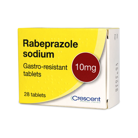 Crescent Pharma Rabeprazole 10mg Gastro-resistant Tablets