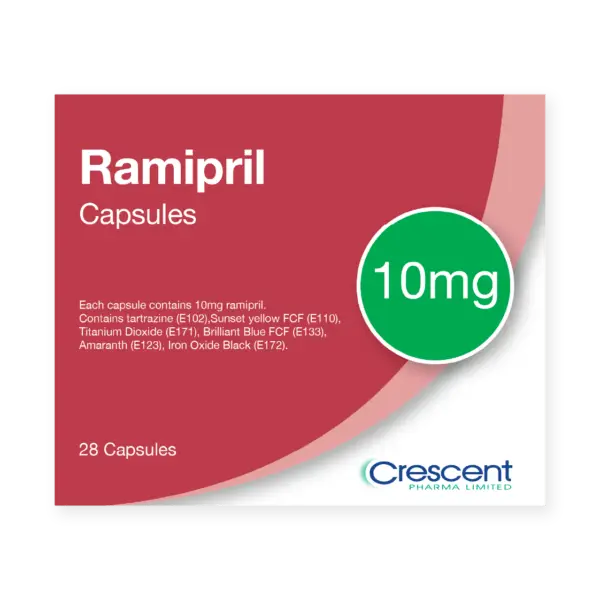 Ramipril 10mg Capsules, Crescent Pharmaceuticals, Crescent Pharma, Crescent Medical UK, Crescent Manufacturing, Crescent R&D, Thorpe Laboratoires, Andover Warehouse, Barnsley Warehouse, M&A Pharma, M&A Pharmachem, Archimedis, Uk Generic Medicine, Uk Pharmaceuticals