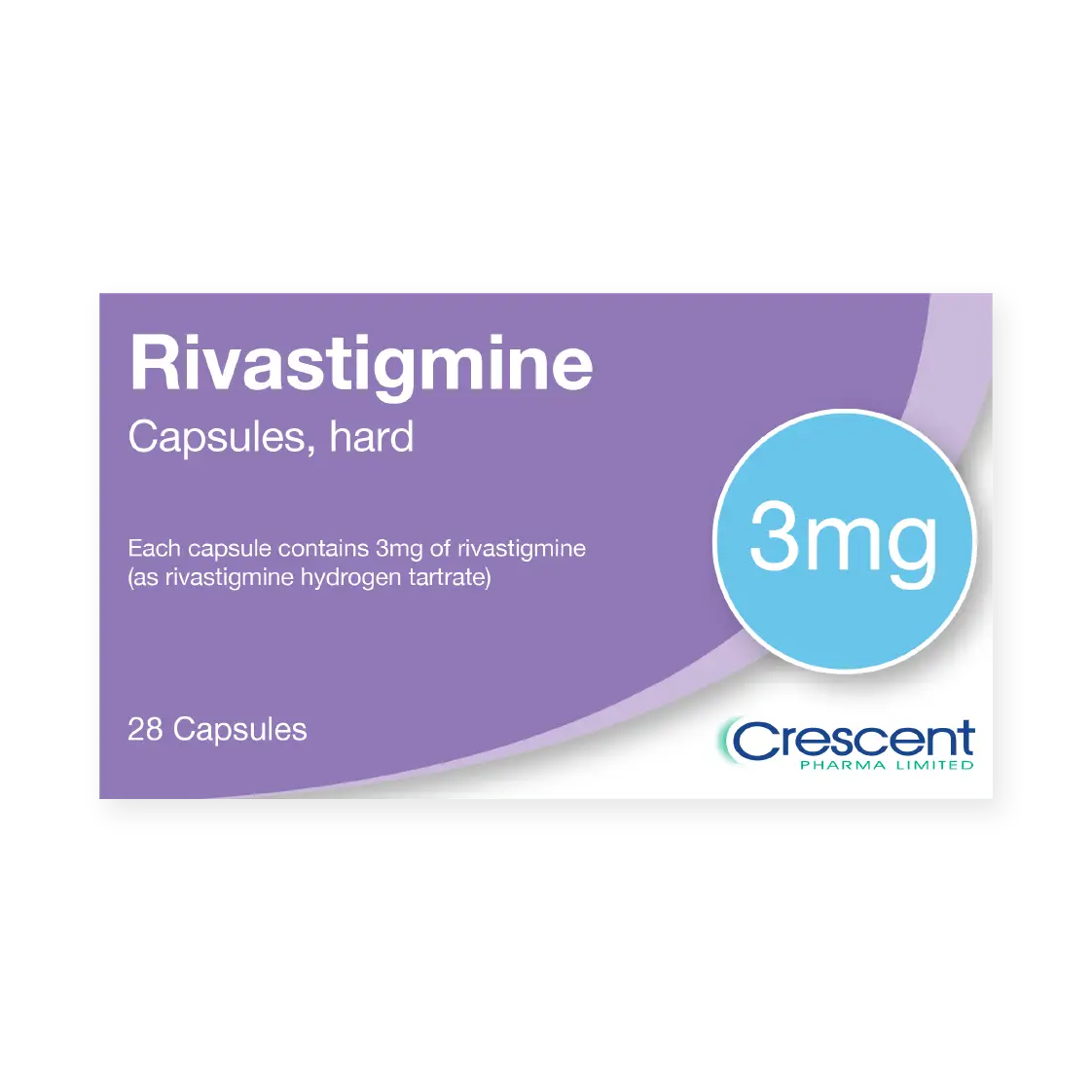 Rivastigmine 3mg Capsules, Crescent Pharmaceuticals, Crescent Pharma, Crescent Medical UK, Crescent Manufacturing, Crescent R&D, Thorpe Laboratoires, Andover Warehouse, Barnsley Warehouse, M&A Pharma, M&A Pharmachem, Archimedis, Uk Generic Medicine, Uk Pharmaceuticals
