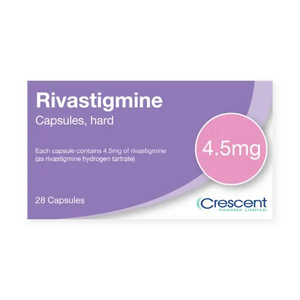 Rivastigmine 4.5mg Capsules, Crescent Pharmaceuticals, Crescent Pharma, Crescent Medical UK, Crescent Manufacturing, Crescent R&D, Thorpe Laboratoires, Andover Warehouse, Barnsley Warehouse, M&A Pharma, M&A Pharmachem, Archimedis, Uk Generic Medicine, Uk Pharmaceuticals