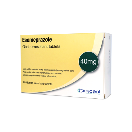 Crescent Pharma Esomeprazole 40mg Gastro-resistant Tablets