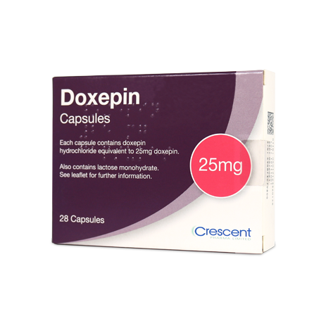 Crescent Pharma Doxepin 25mg Capsules
