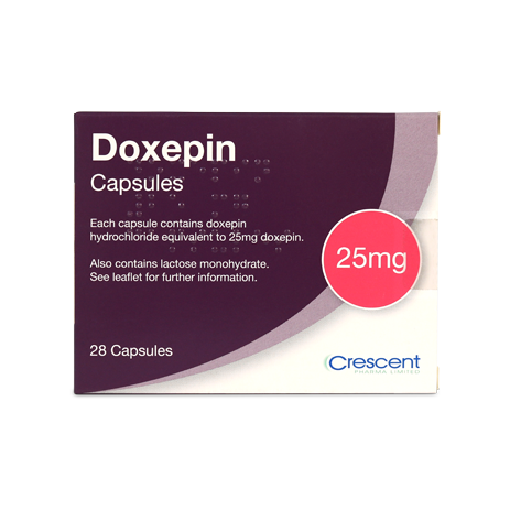 Crescent Pharma Doxepin 25mg Capsules