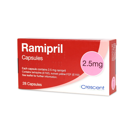 Crescent Pharma Ramipril 2.5mg Capsules