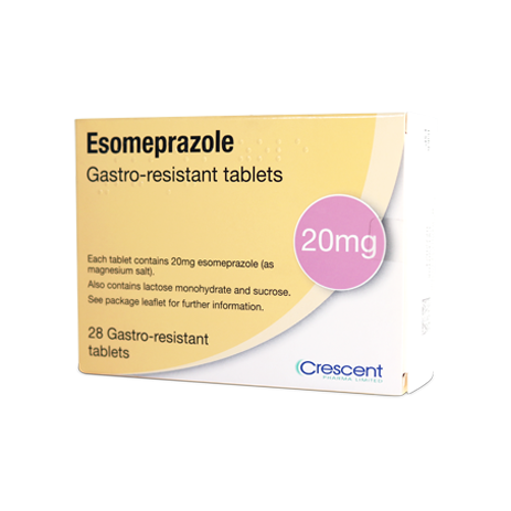Crescent Pharma Esomeprazole 20mg Gastro-resistant Tablets