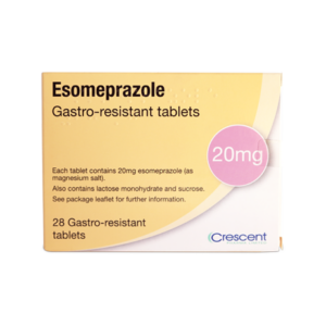 Crescent Pharma Esomeprazole 20mg Gastro-resistant Tablets