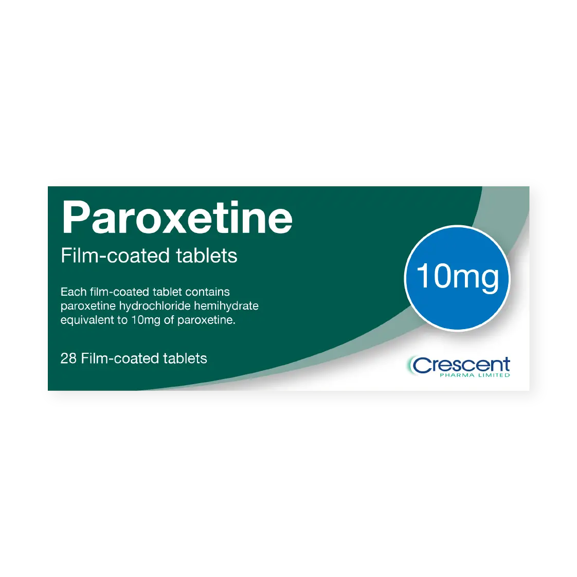Paroxetine 10mg Tablets, Crescent Pharmaceuticals, Crescent Pharma, Crescent Medical UK, Crescent Manufacturing, Crescent R&D, Thorpe Laboratoires, Andover Warehouse, Barnsley Warehouse, M&A Pharma, M&A Pharmachem, Archimedis, Uk Generic Medicine, Uk Pharmaceuticals