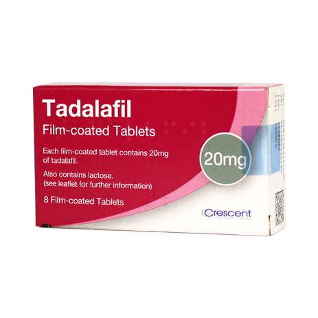 Crescent Pharma Tadalafil 20mg Film-coated Tablets