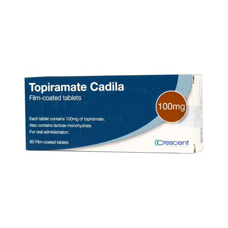 Crescent Pharma Topiramate 100mg Film-coated Tablets