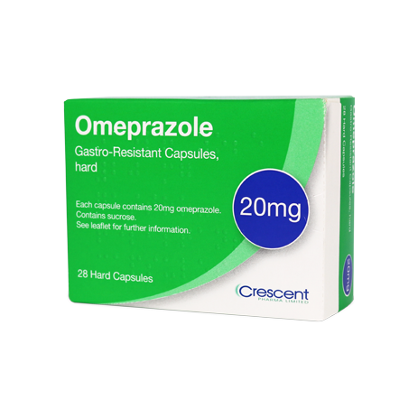 Crescent Pharma Omeprazole 20mg Capsules