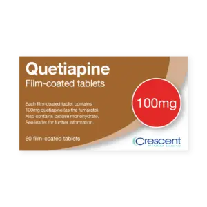 Quetiapine 100mg Film-coated Tablets, Crescent Pharmaceuticals, Crescent Pharma, Crescent Medical UK, Crescent Manufacturing, Crescent R&D, Thorpe Laboratoires, Andover Warehouse, Barnsley Warehouse, M&A Pharma, M&A Pharmachem, Archimedis, Uk Generic Medicine, Uk Pharmaceuticals