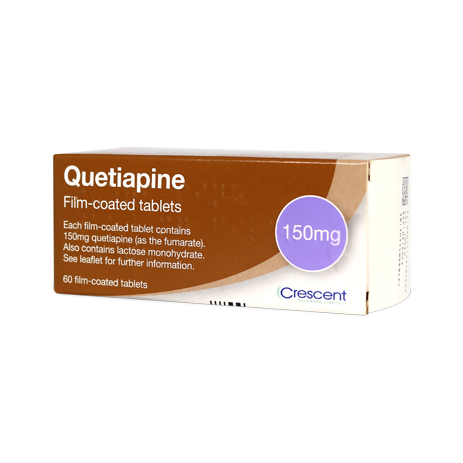 Crescent Pharma Quetiapine 150mg Film-coated Tablets