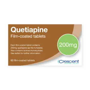 Quetiapine 200mg Film-coated Tablets, Crescent Pharmaceuticals, Crescent Pharma, Crescent Medical UK, Crescent Manufacturing, Crescent R&D, Thorpe Laboratoires, Andover Warehouse, Barnsley Warehouse, M&A Pharma, M&A Pharmachem, Archimedis, Uk Generic Medicine, Uk Pharmaceuticals